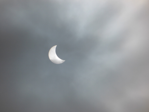 Partial solar eclipse - March 20th, 2015. Photo - Tony Foster