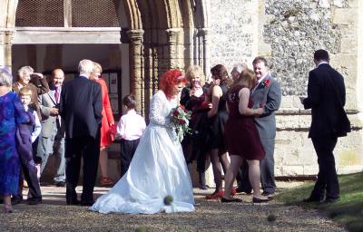 Wedding at St. Mary's church, Holme-next-the-Sea - photo Macnabbs